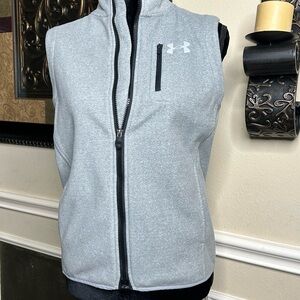 Under Armour Light Gray Zip-Up Vest